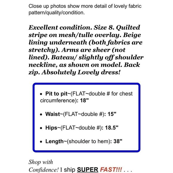 Jax Black Label Sz 8 Off-the-Shoulder Illusion Stripe Sheath Dress Black M Tulip - Picture 2 of 7